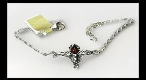 Sterling Silver Baltic Amber Bumble Bee Bracelet w/ Lobster Clasp Made in Poland